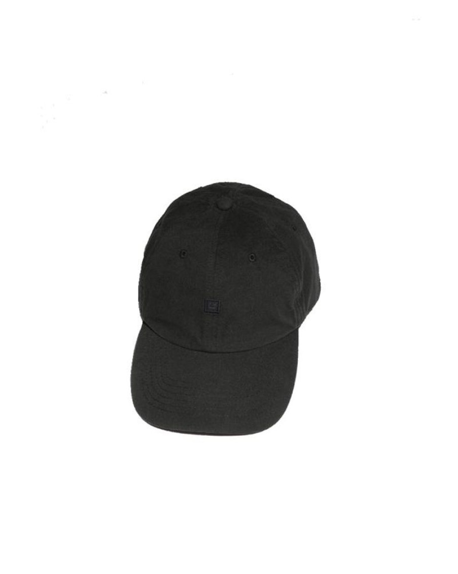 Men Acne Women | Acne Studios Micro Face Patch Baseball Cap Black