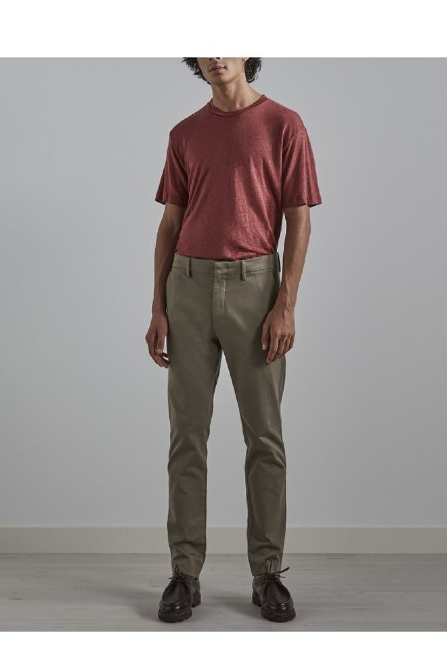 Men NN07 Chinos & Pants | Nn07 Theo 1420 Green Stone