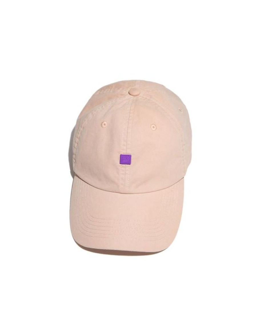 Men Acne Women | Acne Studios Micro Face Patch Baseball Cap Dusty Beige