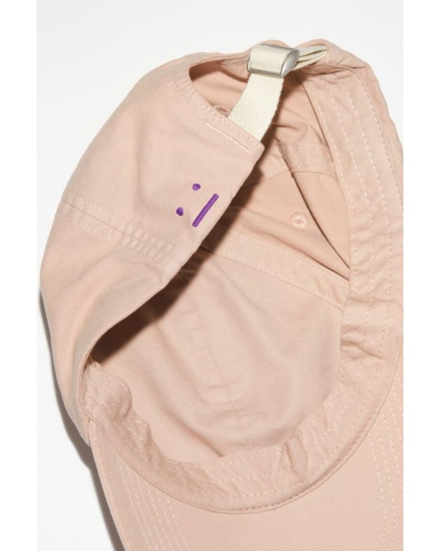 Men Acne Women | Acne Studios Micro Face Patch Baseball Cap Dusty Beige