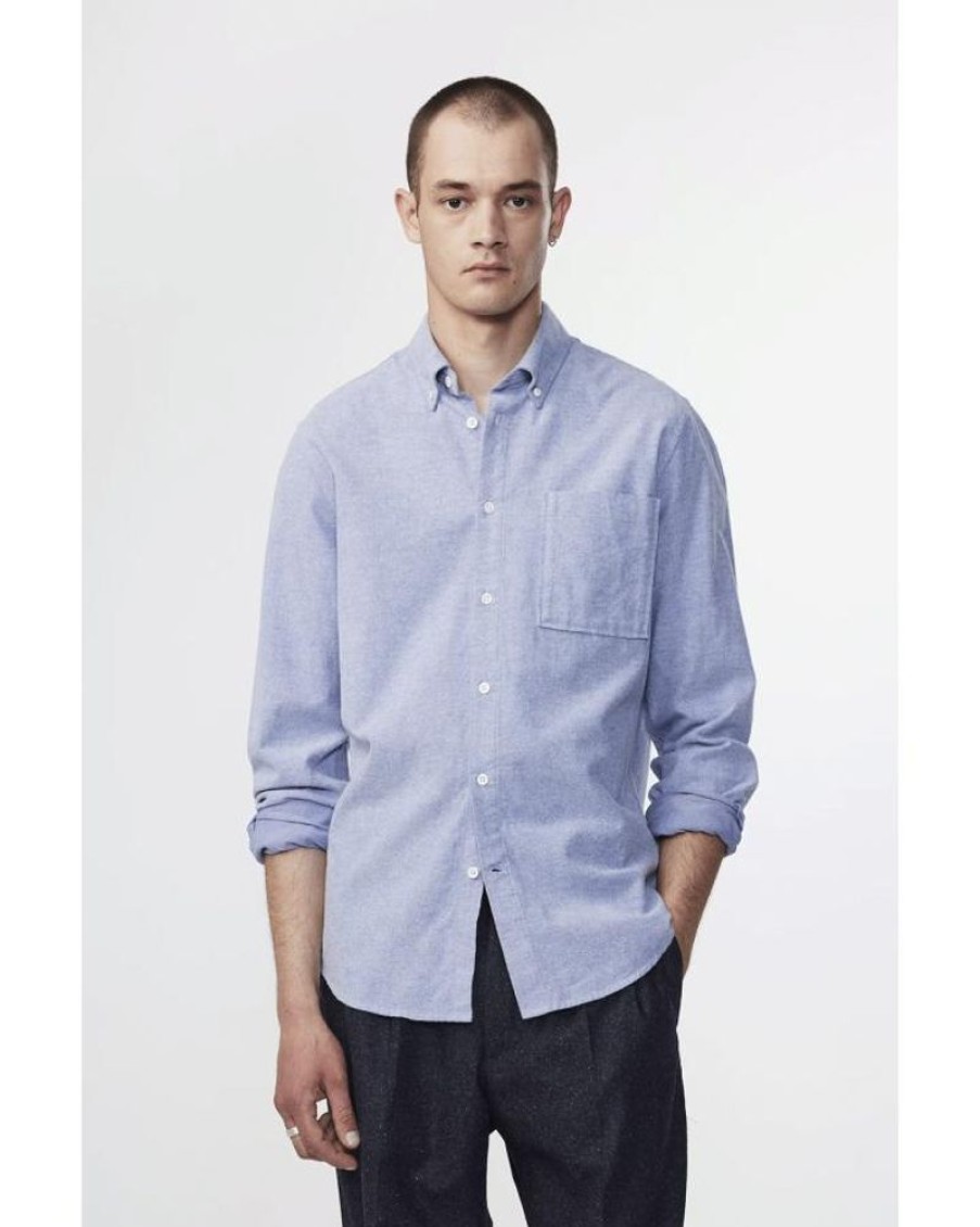 Men NN07 Shirts | Nn07 Arne Bd 5032 Navy Blue