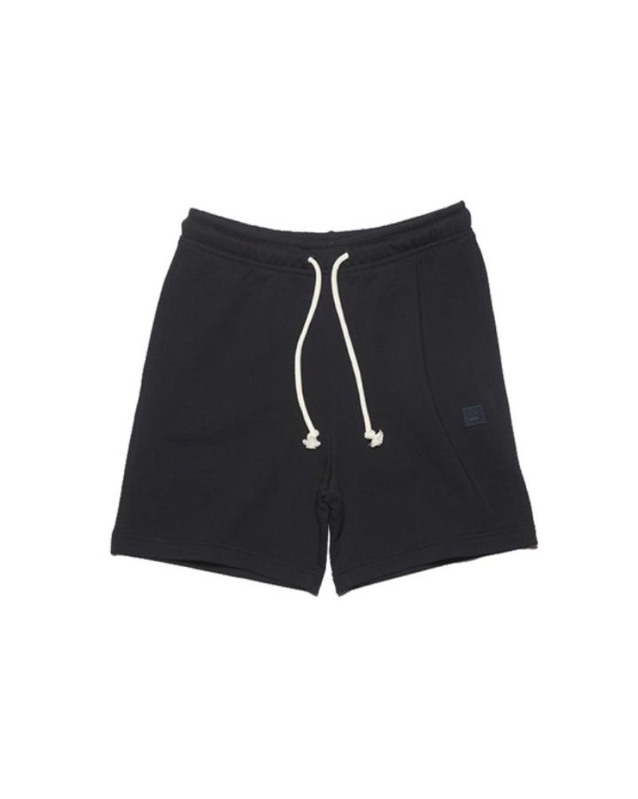 Men Acne Men Shorts | Acne Studios Fleece Sweat Shorts Black