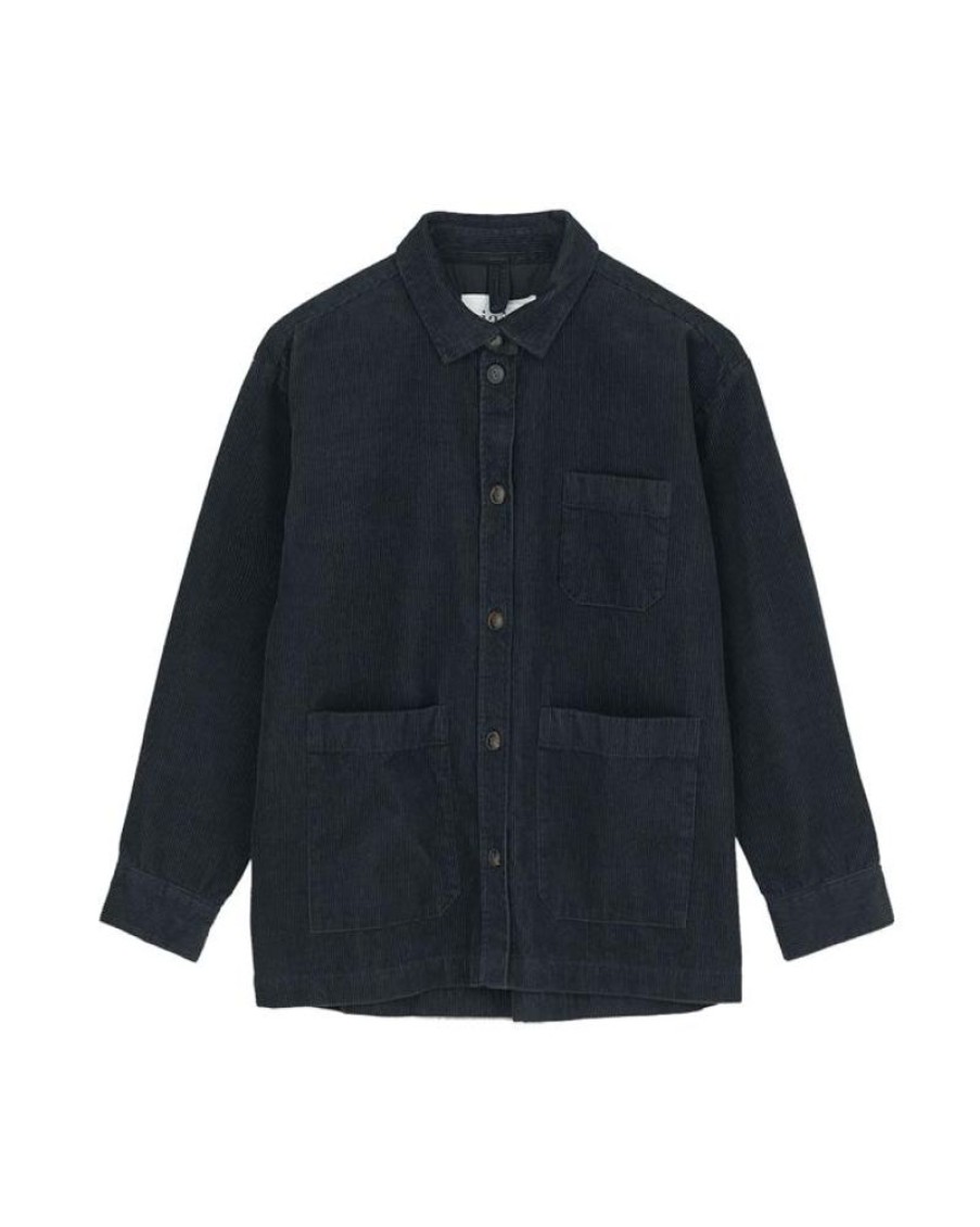 Women AIAYU Jackets | Aiayu Ashly Shirt Corduroy Black Navy