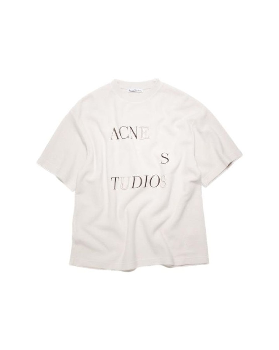 Men Acne Men T-Shirt | Acne Studios Heavy T-Shirt Pale Lilac