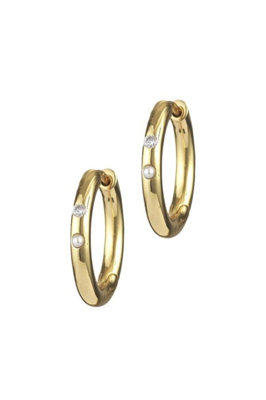 Women Anni Lu Jewellery | Anni Lu Brigitte Hoops Gold