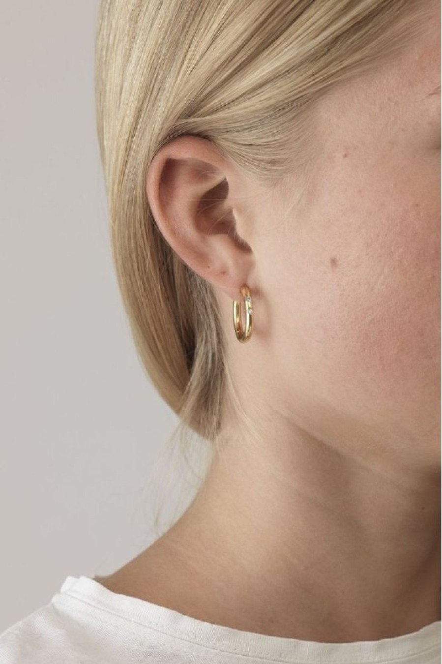 Women Anni Lu Jewellery | Anni Lu Brigitte Hoops Gold