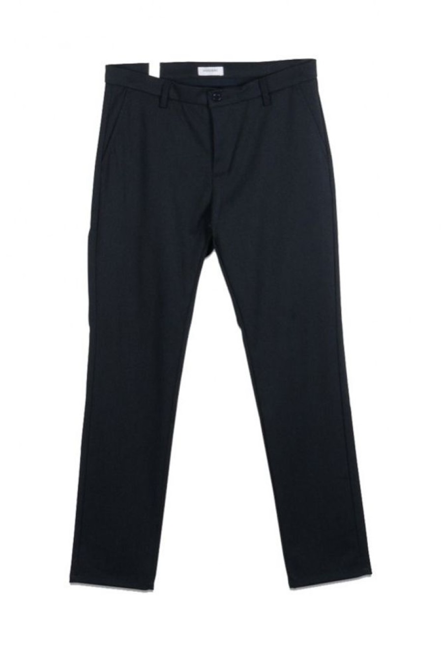 Men Woodbird Chinos & Pants | Wood Bird Steffen Mel Pant Navy Mel