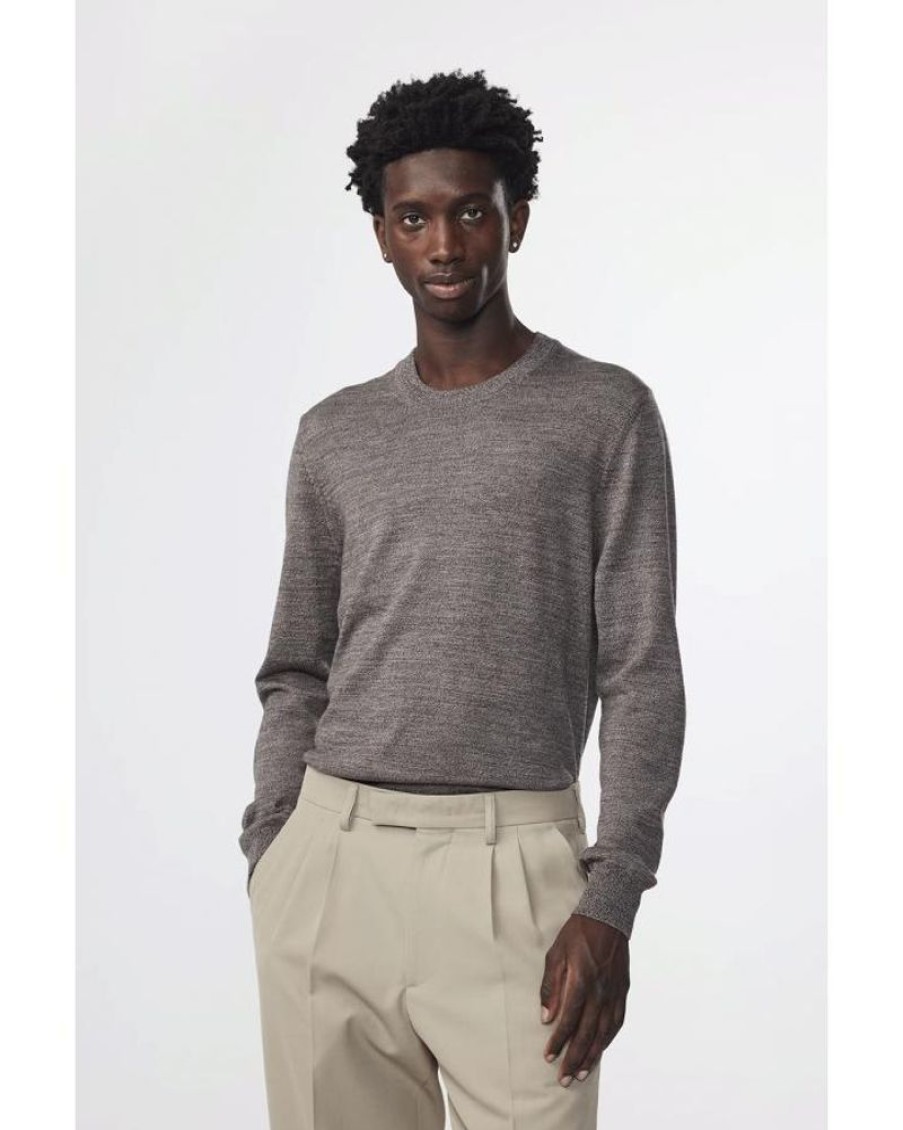 Men NN07 Knitwear | Nn07 Ted Sweater 6605 Shitake