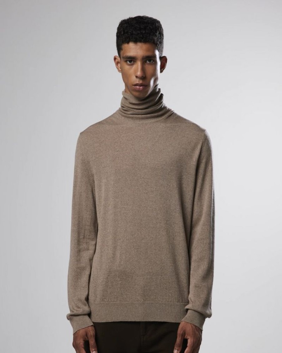 Men NN07 Knitwear | Nn07 Richard 6120 Camel Melange