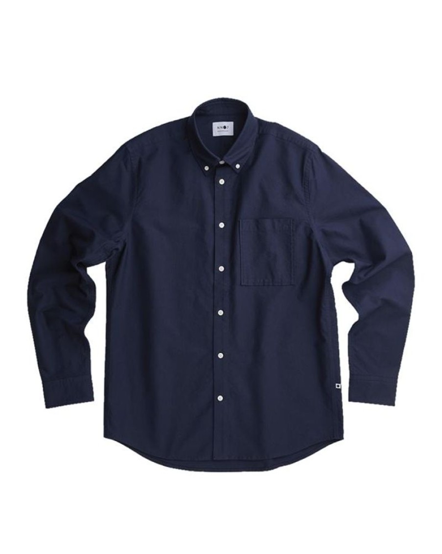 Men NN07 Shirts | Nn07 Arne Bd 5031 Navy Blue