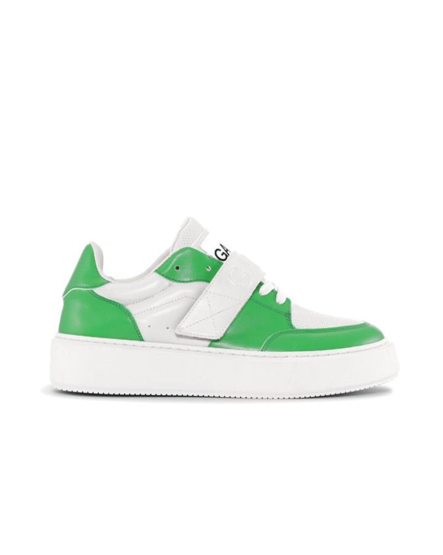 Women Ganni | Ganni S1967 Sporty Mix Cupsole Low Sneaker Kelly Green