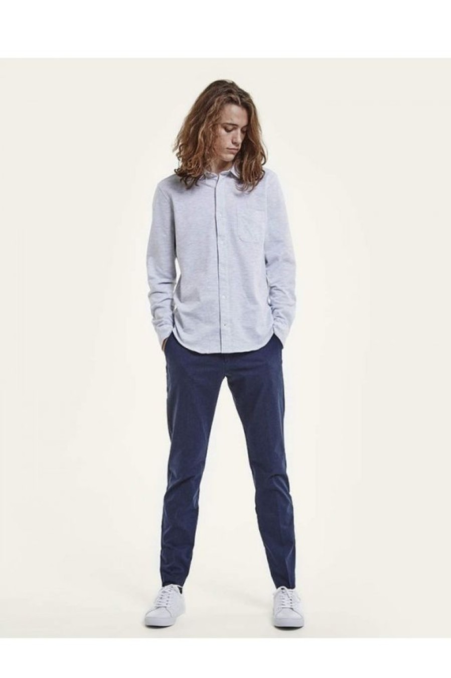 Men NN07 Chinos & Pants | Nn07 New Theo 1229 Navy Blue