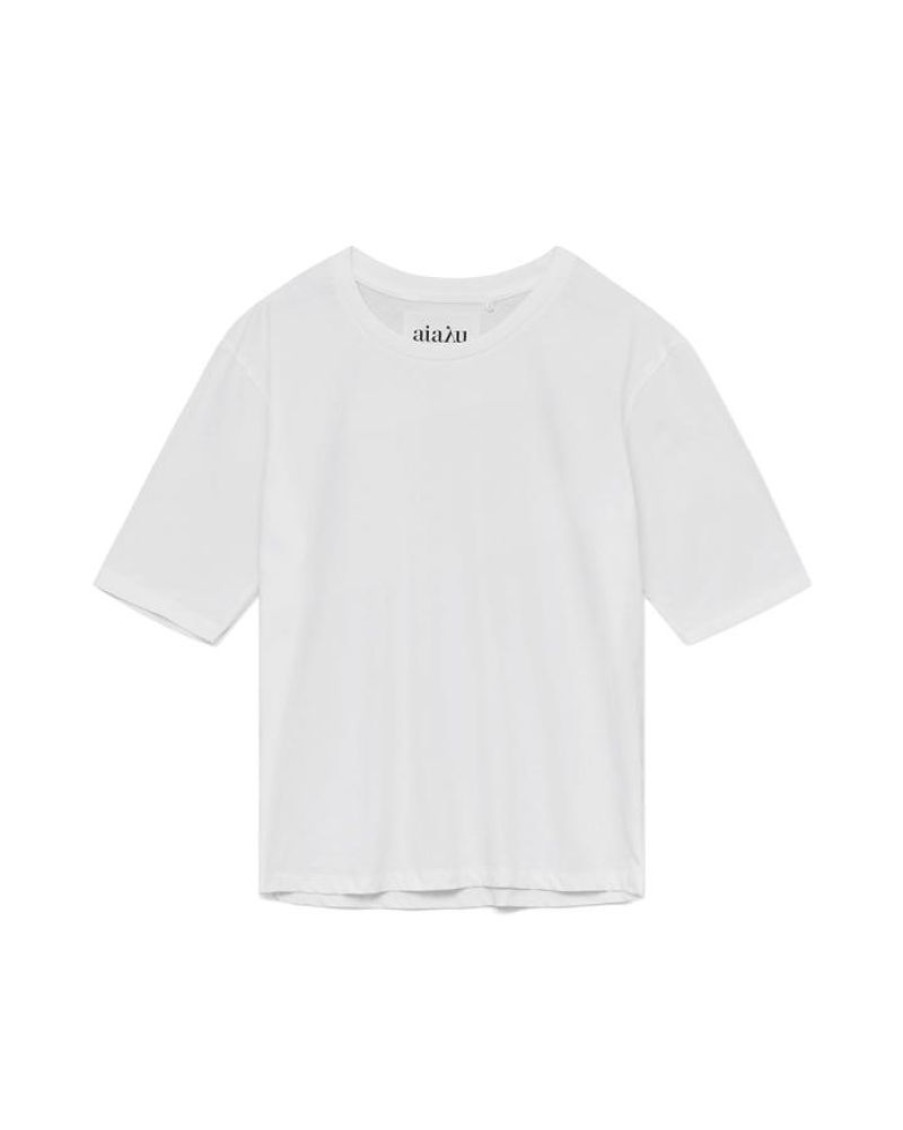 Women AIAYU T-Shirts And Tops | Aiayu Light Short Sleeve White