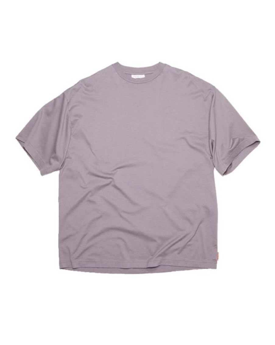 Men Acne Men T-Shirt | Acne Studios Cotton Blend T-Shirt Dusty Purple