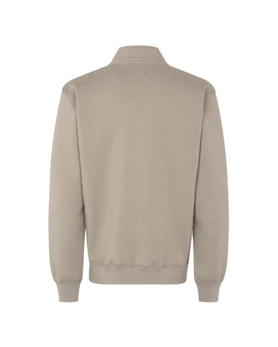 Men Mads Nørgaard Men Sweatshirts | Mads Norgaard Standard Half Zip Logo Sweat Seneca Rock