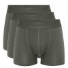 Men Resteröds Underwear | Resterods Boxer Bamboo 3-Pack Army Green