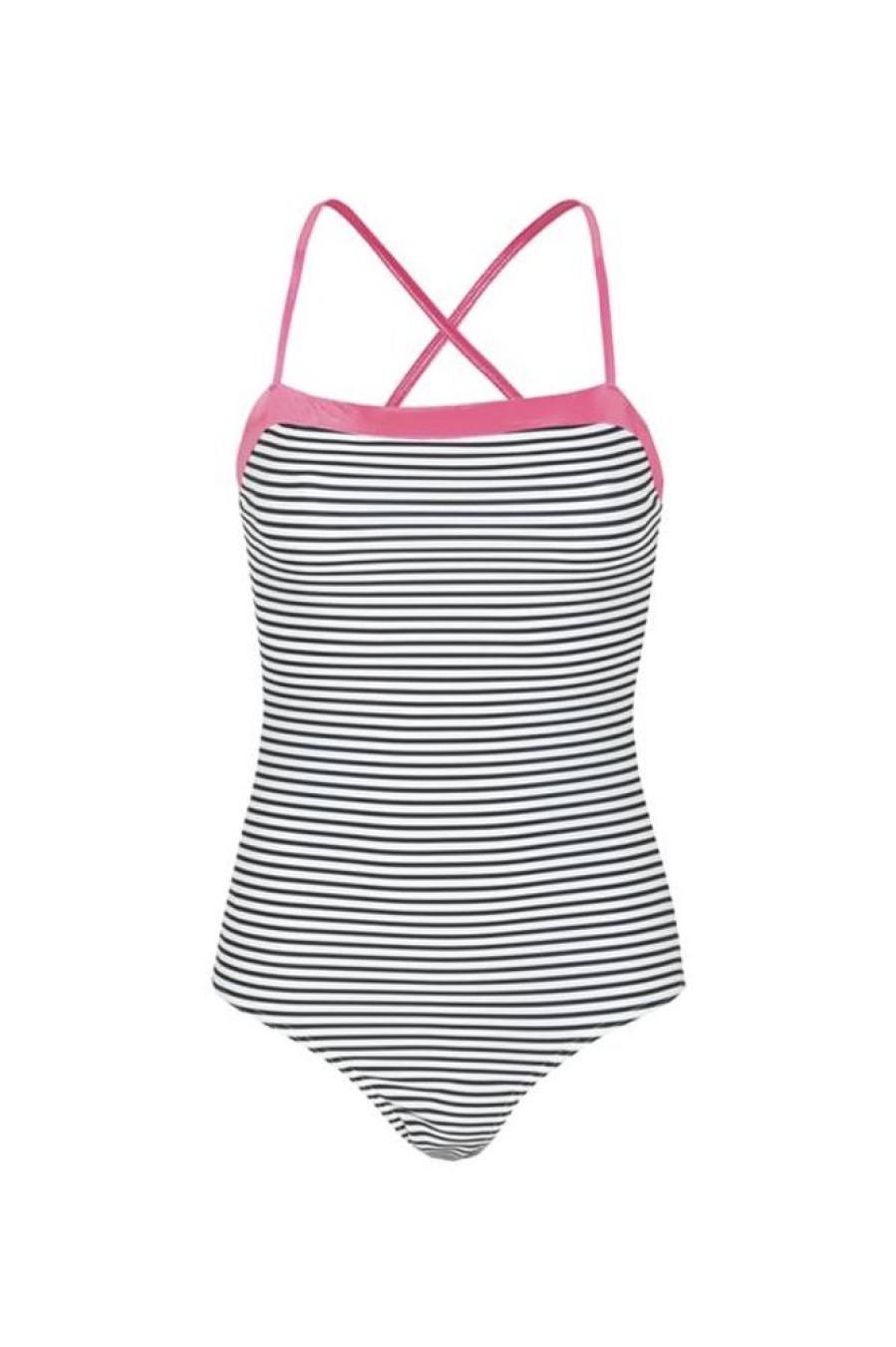 Women Mads Nørgaard Women Swimwear | Mads Norgaard Ibiza Swimma White Black Shiny Pink