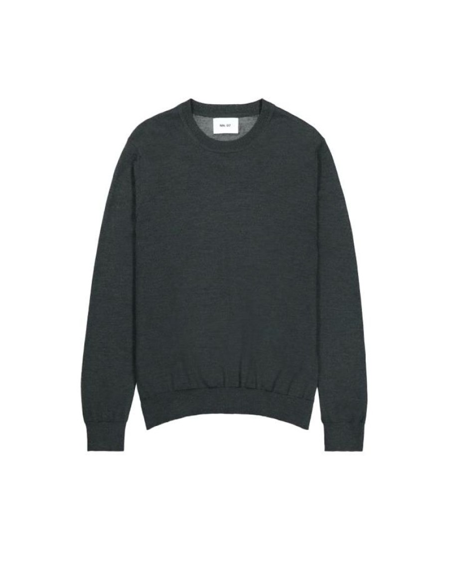 Men NN07 Knitwear | Nn07 Ted Sweater 6605 Dark Army