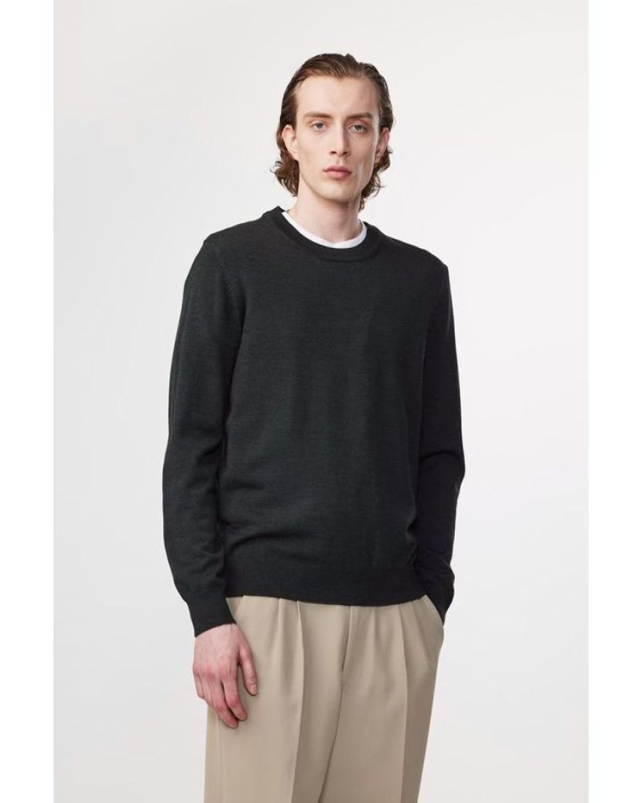 Men NN07 Knitwear | Nn07 Ted Sweater 6605 Dark Army