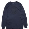 Men Acne Men Sweatshirts | Acne Studios Forban Embroidered Navy