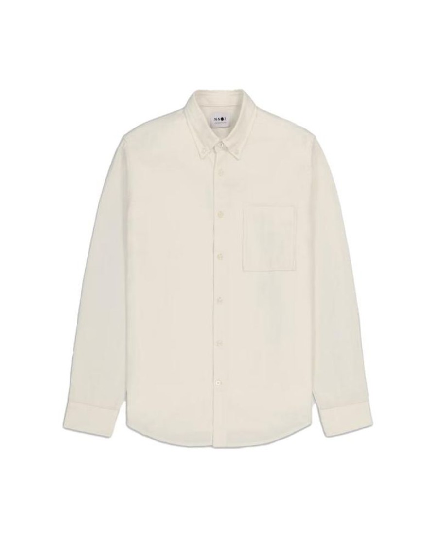 Men NN07 Shirts | Nn07 Arne Bd 5159 Ecru