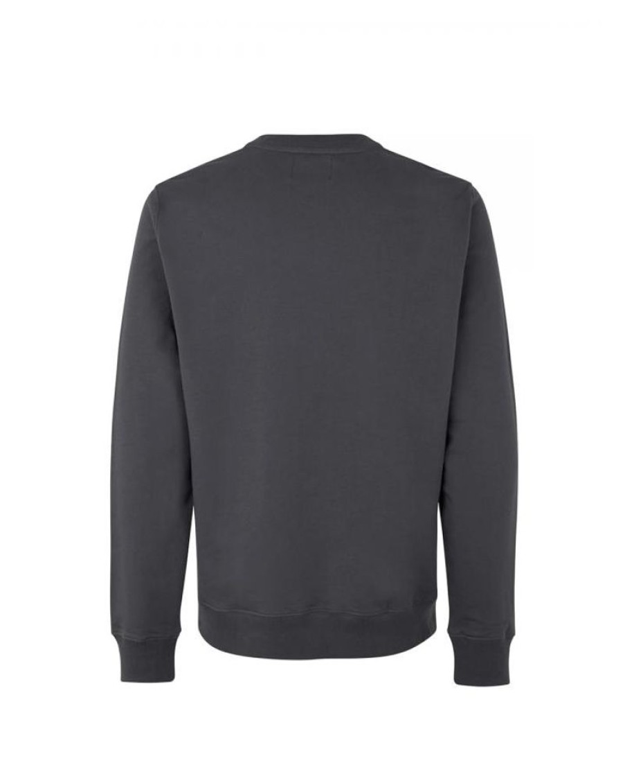 Men Mads Nørgaard Men Knitwear | Mads Norgaard Light Terry Asker Sweat Asphalt