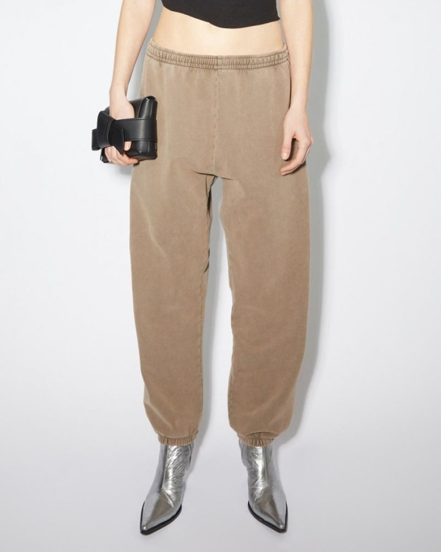 Women Acne Women Shorts Skirts Pants | Acne Studios Cotton Sweatpant Dark Brown