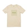 Men Ocean T-Shirt | Ocean Apparel Box Logo Tee Vintage White