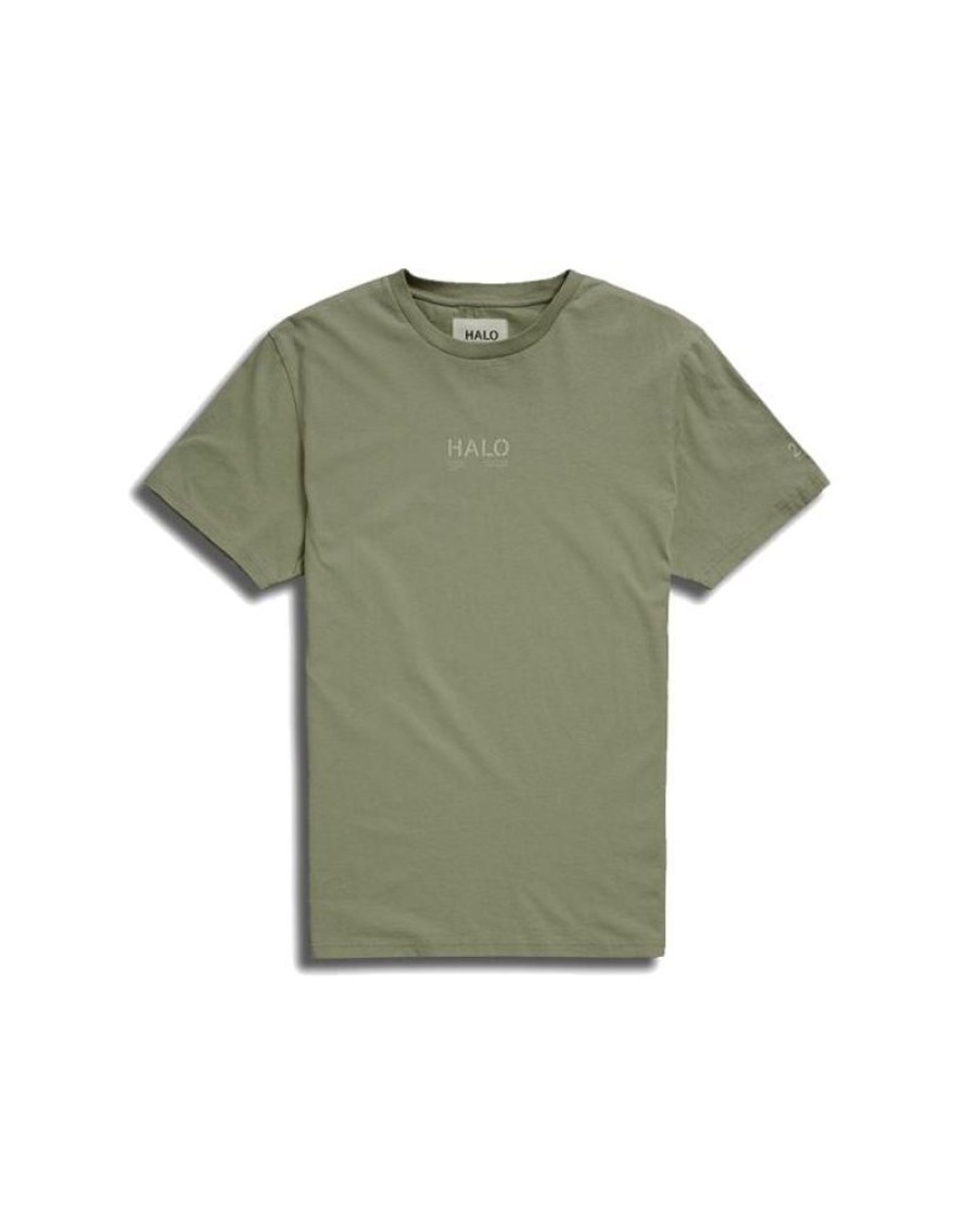 Men HALO T-Shirt | Halo Cotton T-Shirt Gray Green