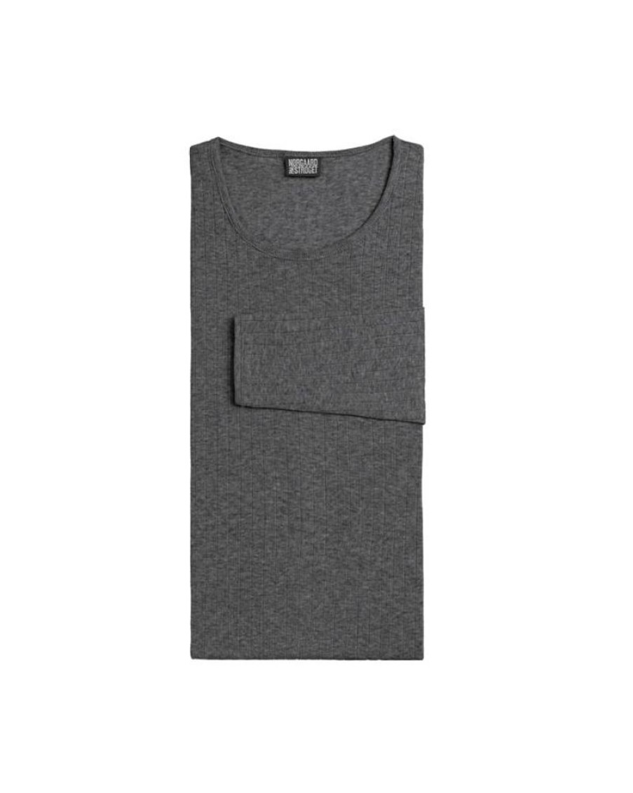 Women Nørgaard paa Strøget T-Shirts And Tops | Norgaard Paa Stroget 101 T-Shirt Dark Grey Melange