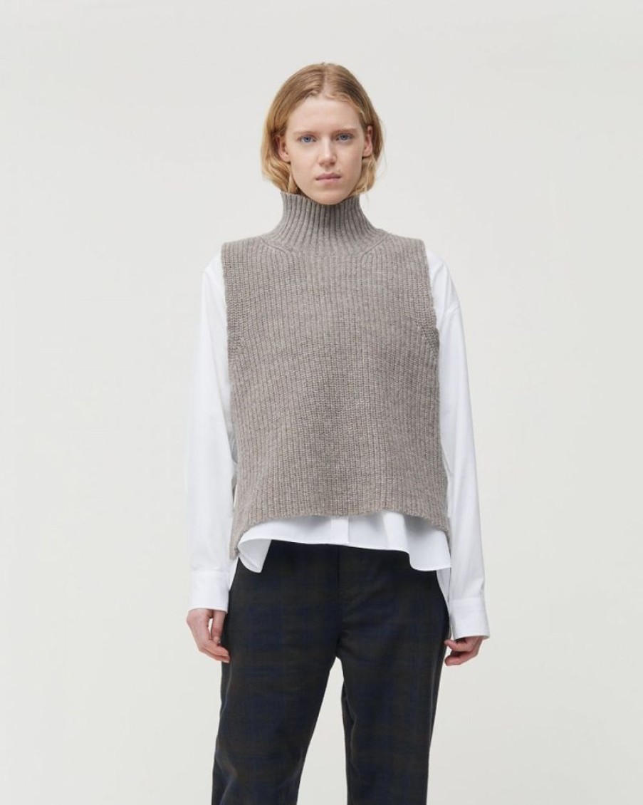 Women AIAYU Knitwear And Sweatshirts | Aiayu Rina Vest Pure Soil