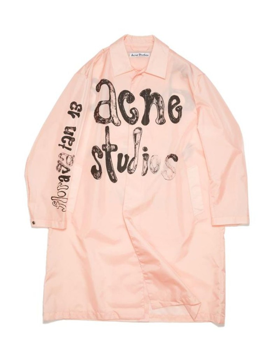 Men Acne Women Jackets | Acne Studios Omack Nylon Logo Coat