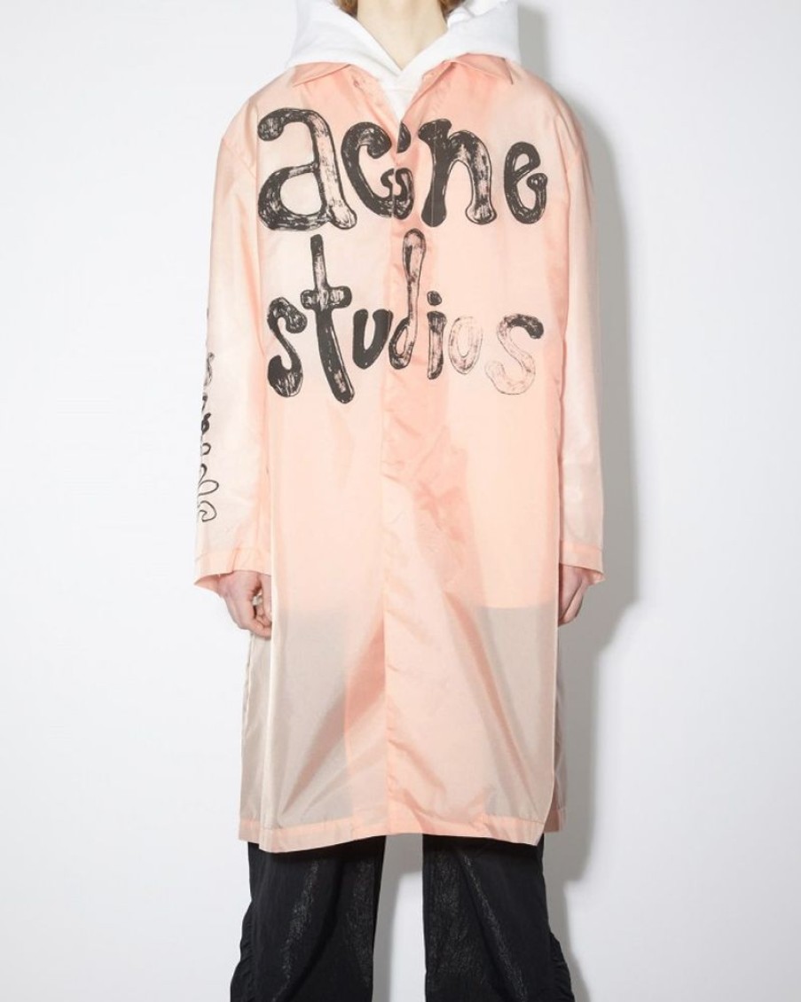 Men Acne Women Jackets | Acne Studios Omack Nylon Logo Coat