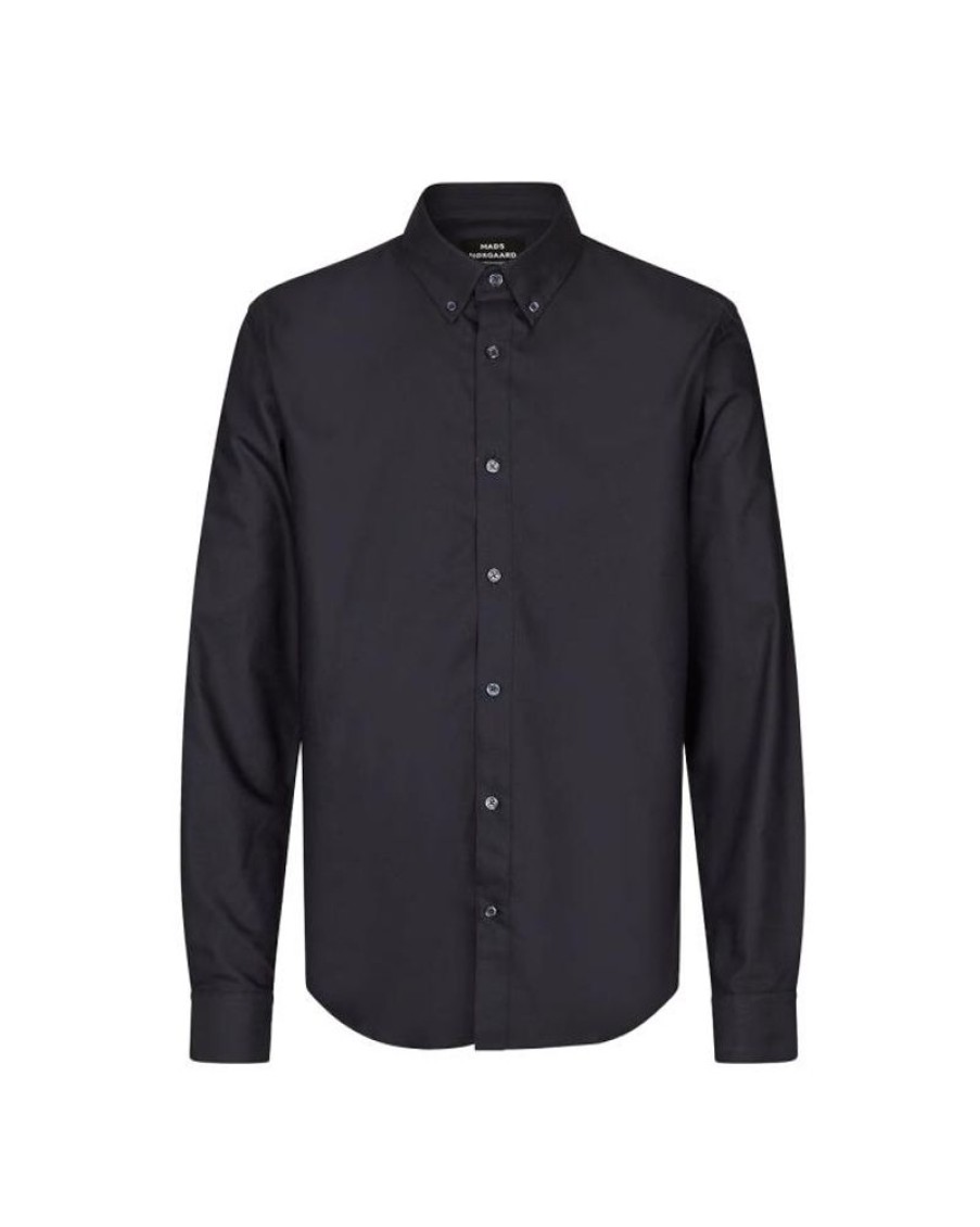 Men Mads Nørgaard Men Shirts | Mads Norgaard Cotton Oxford Sune Shirt Deep Well