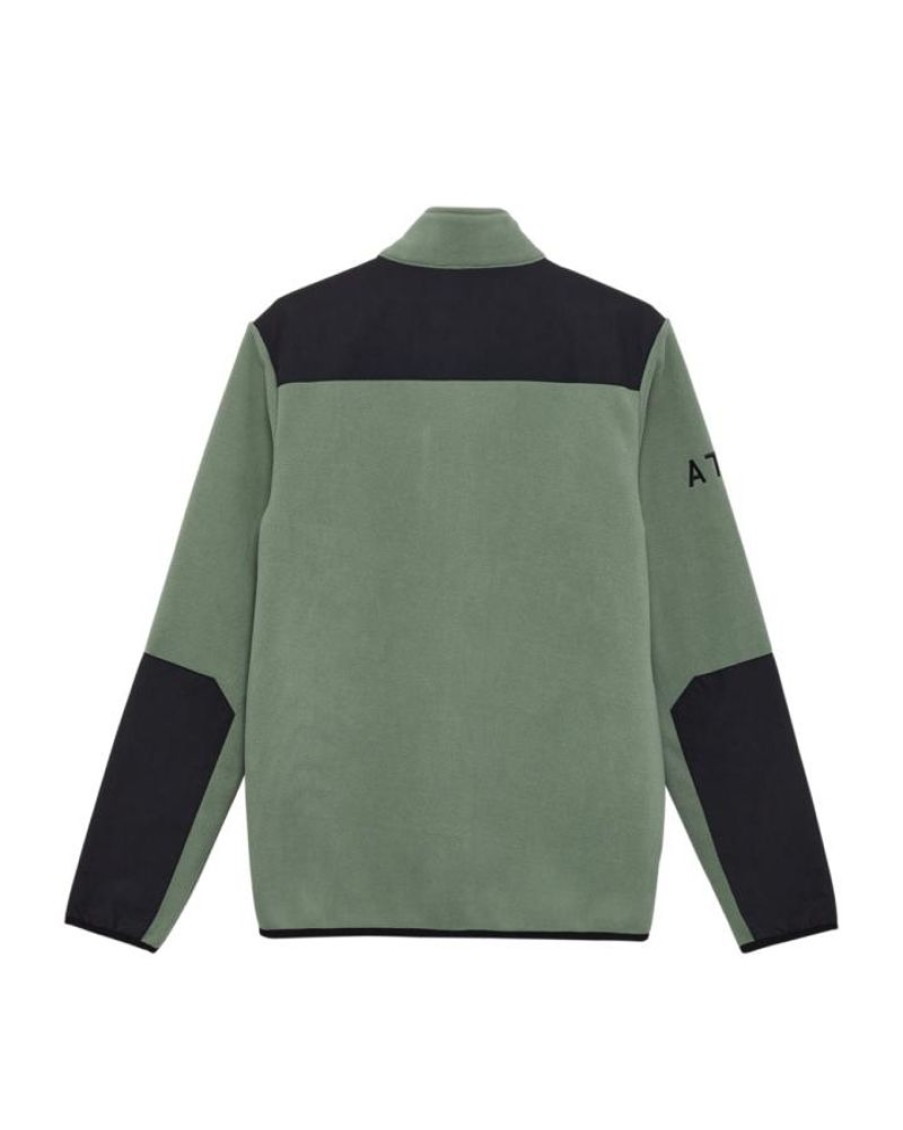 Men HALO Jackets | Halo Blocked Zip Fleece Agave Green