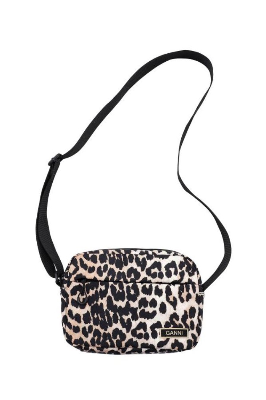 Women Ganni Bags | Ganni A5136 Recycled Tech Festival Bag Leopard